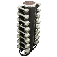 Load image into Gallery viewer, Troy 3-25 lb Hex Dumbbell Set with Rack
