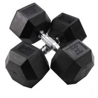 Load image into Gallery viewer, Body Solid 5-50 lb. Rubber Hex Dumbbell Set (SDRS550)
