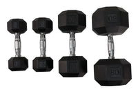 Load image into Gallery viewer, VTX 8-Sided Rubber Encased Dumbbells 55-100lb.
