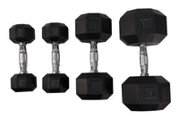 Load image into Gallery viewer, VTX 8 Sided Rubber Encased Dumbbells 5-50lb. Set
