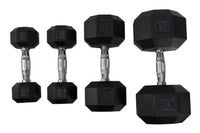 Load image into Gallery viewer, VTX 8 Sided Rubber Encased Dumbbells 5-50lb. Set
