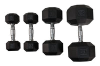 Load image into Gallery viewer, VTX 8 Sided Rubber Encased Dumbbells 5-50lb. Set
