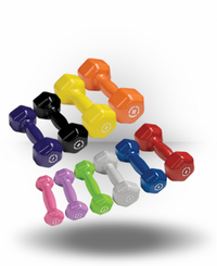 Load image into Gallery viewer, Body Solid 1-10 lb. Vinyl Dumbbell Set (BSTVDS110)

