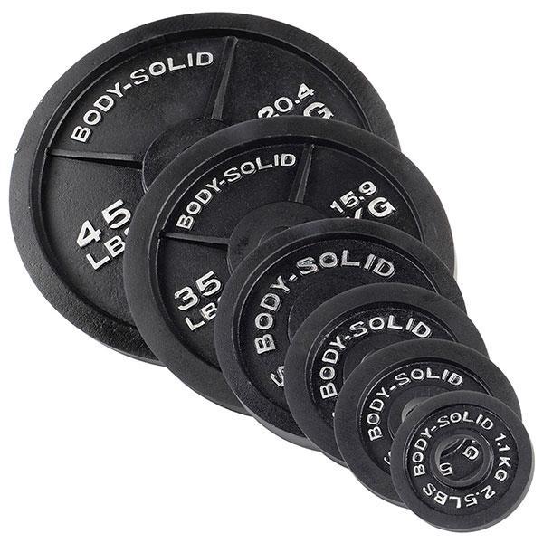 Body-Solid 355 lbs of Olympic Weight Plates