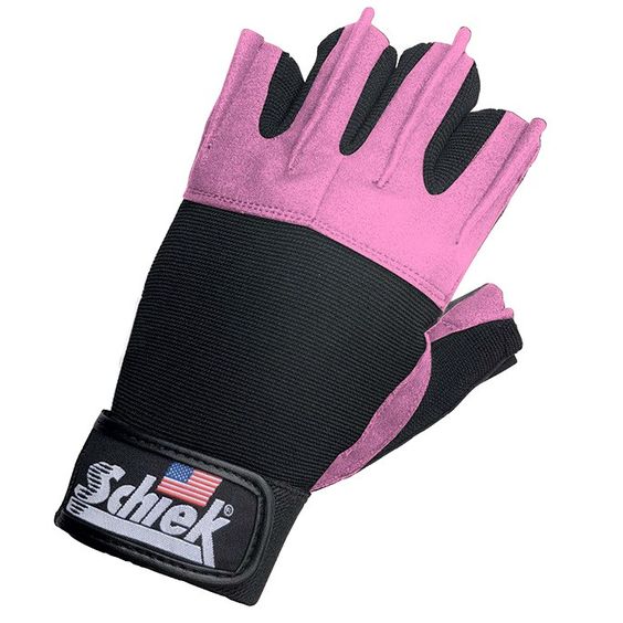 lifting handschuhe Schiek Gel Pink Lifting Gloves with Wrist Wraps 540P