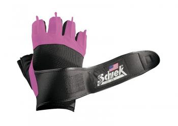Schiek Gel Pink Lifting Gloves with Wrist Wraps - Fitness