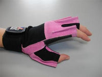 Load image into Gallery viewer, Schiek Gel Pink Lifting Gloves with Wrist Wraps (540P)
