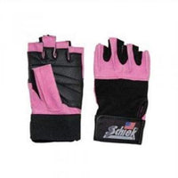 Load image into Gallery viewer, Schiek Gel Pink Lifting Gloves with Wrist Wraps (540P)

