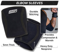 Load image into Gallery viewer, Serious Steel 5mm Neoprene Elbow Sleeves
