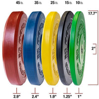 Load image into Gallery viewer, 260 lb. Chicago Extreme Color Bumper Plate Set
