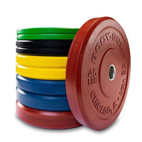 Load image into Gallery viewer, 260 lb. Chicago Extreme Color Bumper Plate Set
