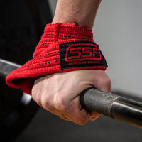 Load image into Gallery viewer, Serious Steel Red Figure 8 Lifting Straps
