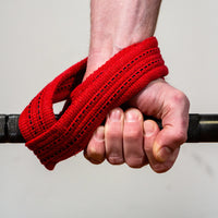 Load image into Gallery viewer, Serious Steel Red Figure 8 Lifting Straps
