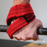 Load image into Gallery viewer, Serious Steel Red Figure 8 Lifting Straps
