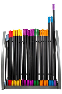 Load image into Gallery viewer, Troy Barbell Aerobic Body Pump Bar Set w/ Rack, 32 Bars (4 - 22 lb.)
