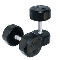 Load image into Gallery viewer, Troy 12-Sided Rubber Encased Dumbbell 55-100 lbs Set
