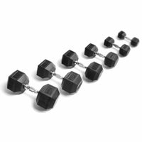 Load image into Gallery viewer, York Rubber Coated Hex Dumbbells
